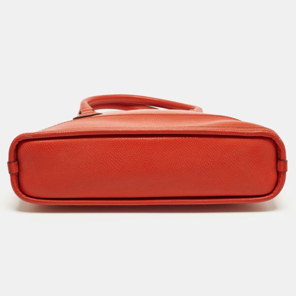 Coach Cora Dome Orange Leather Satchel - Picture 6 of 7